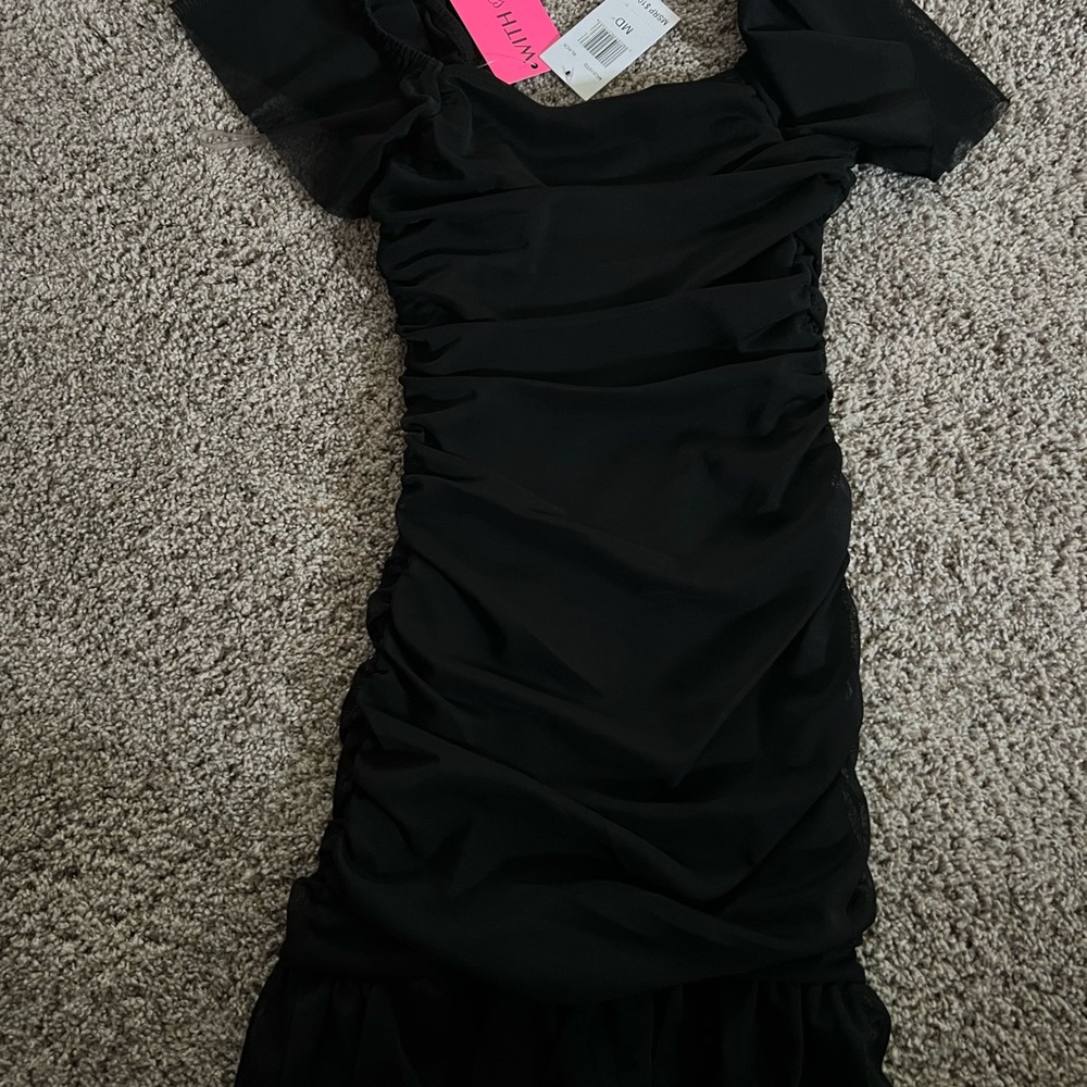Elegant Black Kids Casual Dress